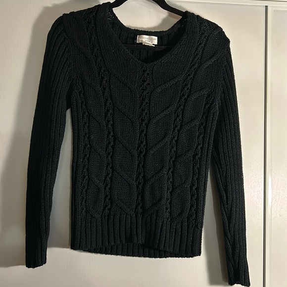 Worthington Sweaters - Worthington V-neck Cable Sweater